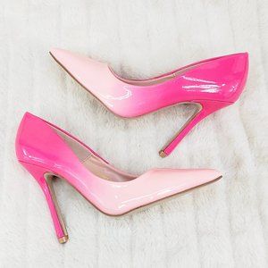 New Pink Ombre High Heel Pump Shoes